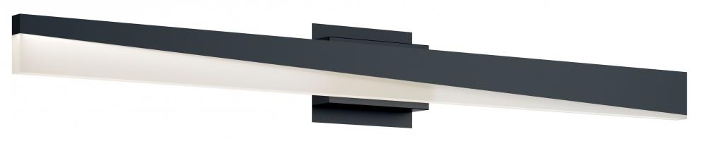 Slant 36'' LED Vanity,120-277V,33W,5 CCT,BK