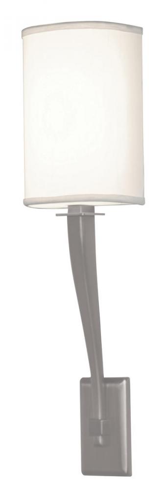 Tory 6'' LED Sconce - Satin Nickel Finish - Linen Acrylic Shade