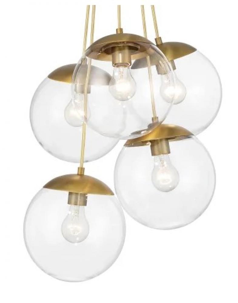 Auresa - 5 Light, Pendant Fixture in Metal