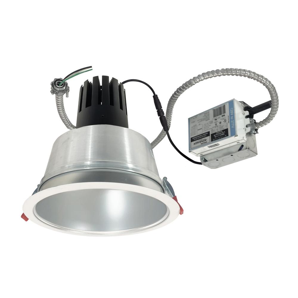 8" Sapphire III Retrofit, Haze Reflector/Matte Powder White Flange, 120V; 0-10V Dimming, 2500lm