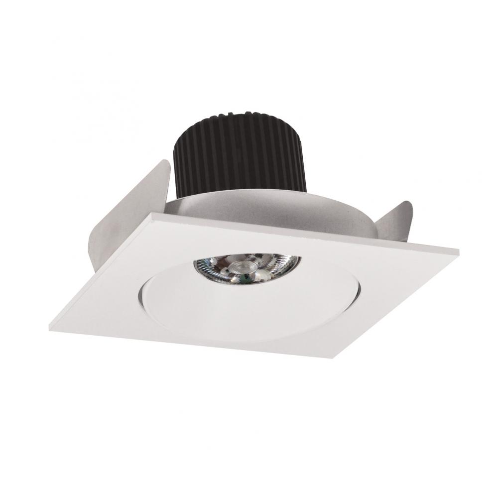 4" Iolite LED Square Adjustable Cone Reflector, 10-Degree Optic, 800lm / 12W, 4000K, White