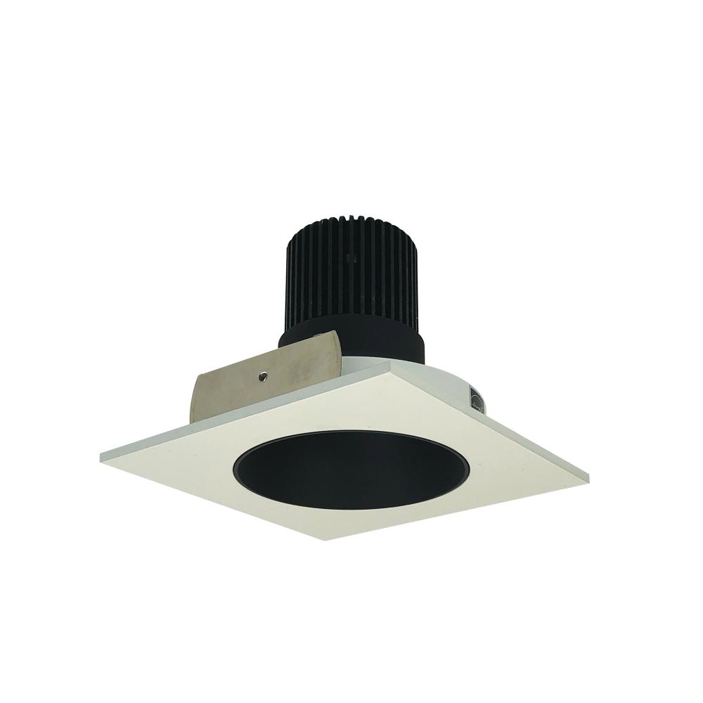 4" Iolite LED Square Reflector with Round Aperture, 10-Degree Optic, 800lm / 12W, 3500K, Black