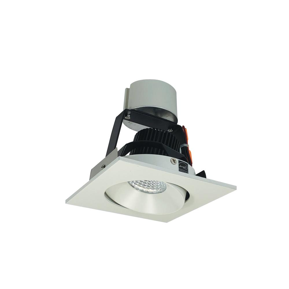 4" Iolite LED Square Adjustable Cone Retrofit, 1000lm / 12W, 3500K, White Reflector / White