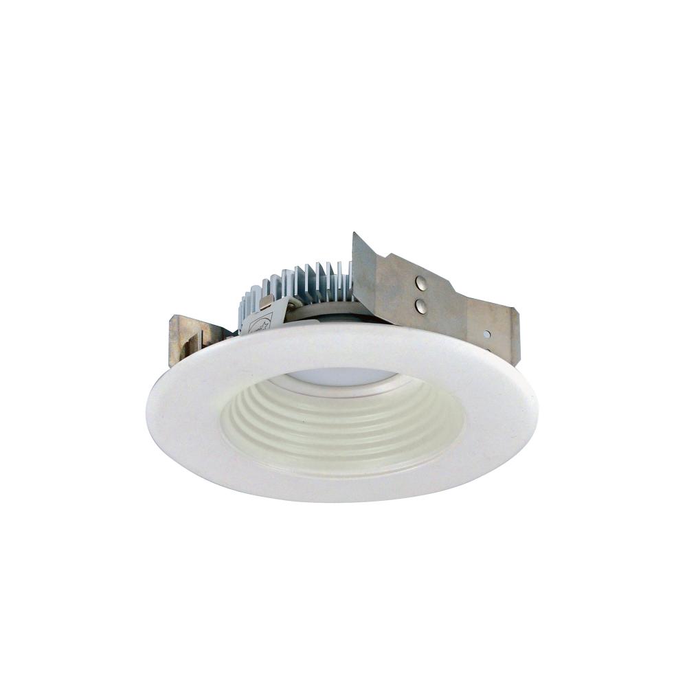 4" Cobalt Shallow High Lumen LED Trim, Round Baffle, 850lm, 3000K, White