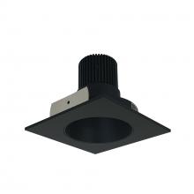 Nora NIO-4SNDC35QBB - 4" Iolite LED Square Reflector with Round Aperture, 10-Degree Optic, 800lm / 12W, 3500K, Black