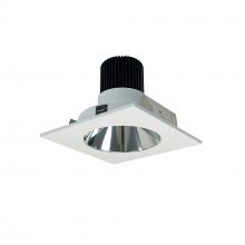 Nora NIO-4SNDC50XCMPW/10 - 4" Iolite LED Square Reflector with Round Aperture, 1000lm / 14W, 5000K, Specular Clear