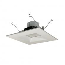 Nora NOX-63627WW - 6" Onyx Square LED Retrofit Reflector, 750lm / 12W, 2700K, White finish