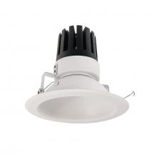 Nora NRM3-61L430FWW - 6" Marquise III Round Open Reflector, 2500lm, 3000K, Flood Optic, White Reflector/White Flange