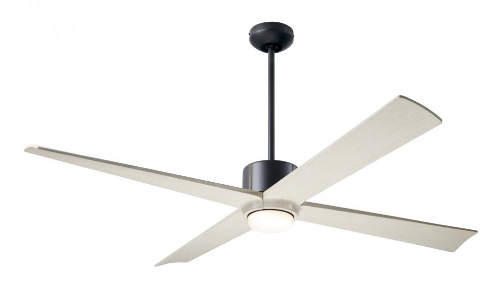 Nouveau DC Fan; Dark Bronze Finish w/ Brass; 56" Whitewash Blades; 17W LED; Wall Control