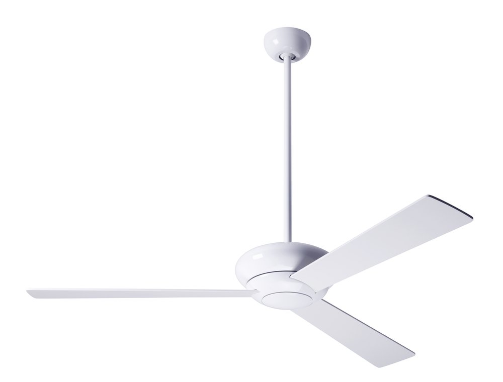 Altus Fan; Gloss White Finish; 52" White Blades; No Light; Fan Speed and Light Control (3-wire)