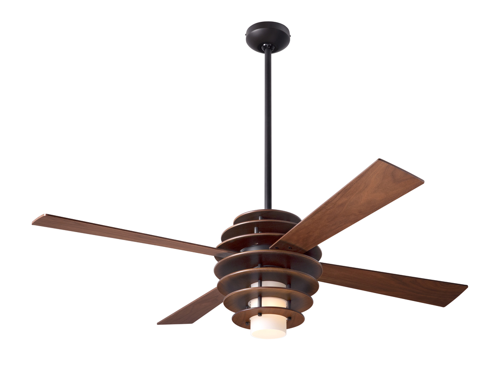 Stella Fan; Mahogany/Dark Bronze Finish; 52" Mahogany Blades; 17W LED; Handheld Remote Control (