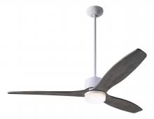 Modern Fan Co. ARB-GW-54-GY-870-WC - Arbor DC Fan; Gloss White Finish; 54" Graywash Blades; 17W LED; Wall Control