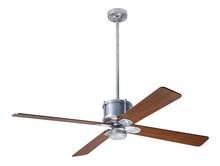 Modern Fan Co. IND-GV-50-MG-NL-WC - Industry DC Fan; Galvanized Finish; 50" Mahogany Blades; No Light; Wall Control