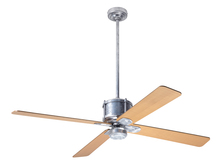 Modern Fan Co. IND-GV-50-MP-NL-RC - Industry DC Fan; Galvanized Finish; 50" Maple Blades; No Light; Remote Control