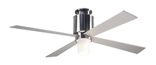 Modern Fan Co. LAP-FM-BN-50-SV-552-002 - Lapa Flush Fan; Bright Nickel Finish; 50" Silver Blades; 17W LED; Fan Speed and Light Control (3