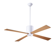 Modern Fan Co. LAP-GW-50-MP-NL-001 - Lapa Fan; Gloss White Finish; 50" Maple Blades; No Light; Fan Speed Control