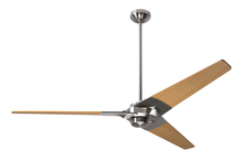 Modern Fan Co. TOR-BN-62-MP-NL-001 - Torsion Fan; Bright Nickel Finish; 62" Maple Blades; No Light; Fan Speed Control