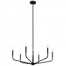 Kichler 52718BK - Chandelier 6Lt