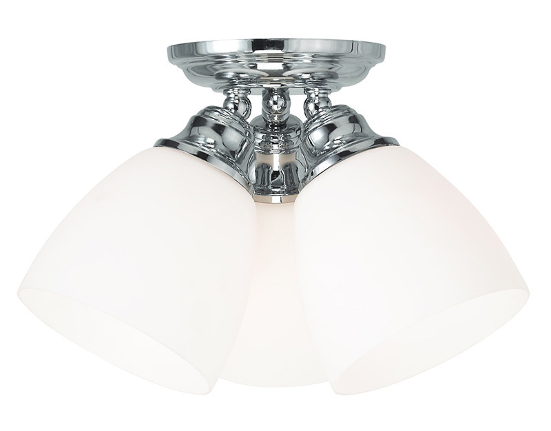 3 Light Polished Chrome Ceiling Mount