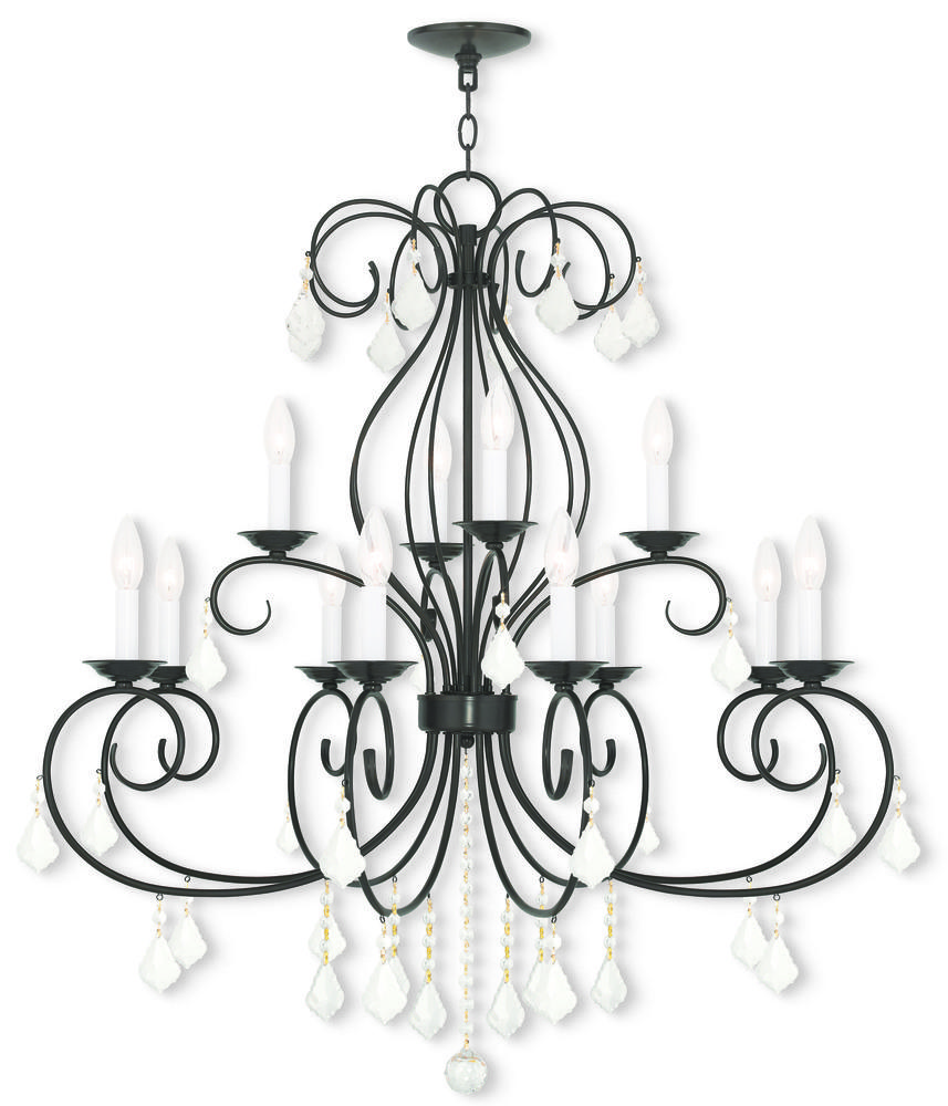 8 Light + 4 Light EBZ Chandelier