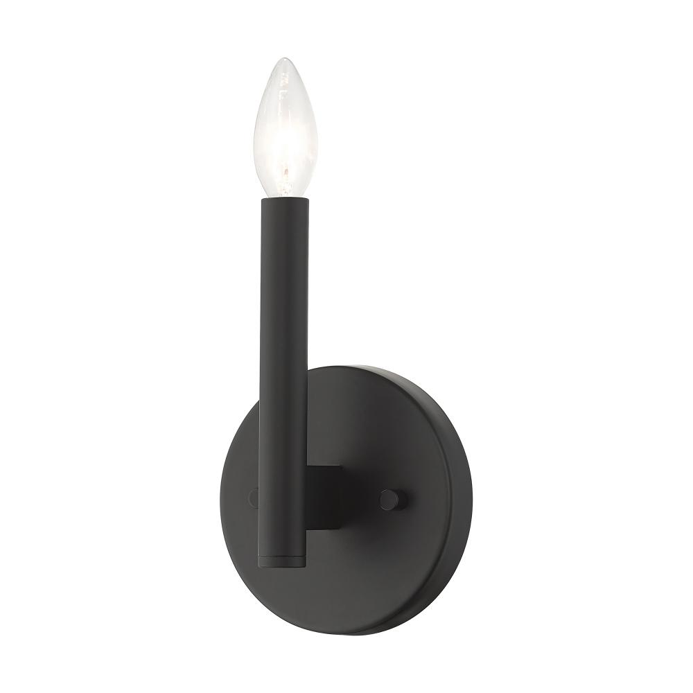 1 Light Black ADA Sconce