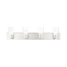 Livex Lighting 16554-91 - 4 Lt Brushed Nickel Bath Vanity