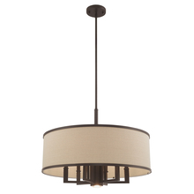 Livex Lighting 62614-07 - 7 Lt Bronze Pendant Chandelier