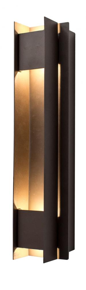 CREST WALL SCONE COVER, PASSAGE TYPE , BRONZE