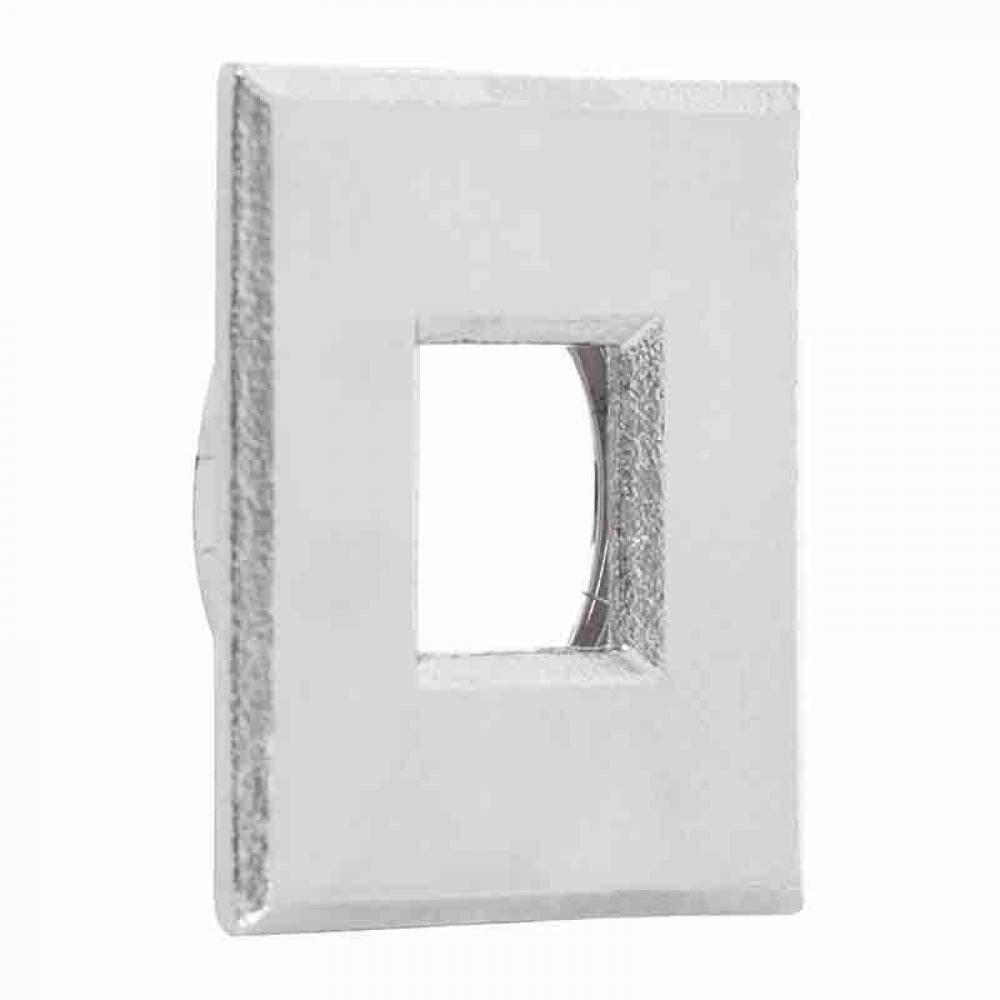 Square Stainless Steel Trim with Square hole, Brushed