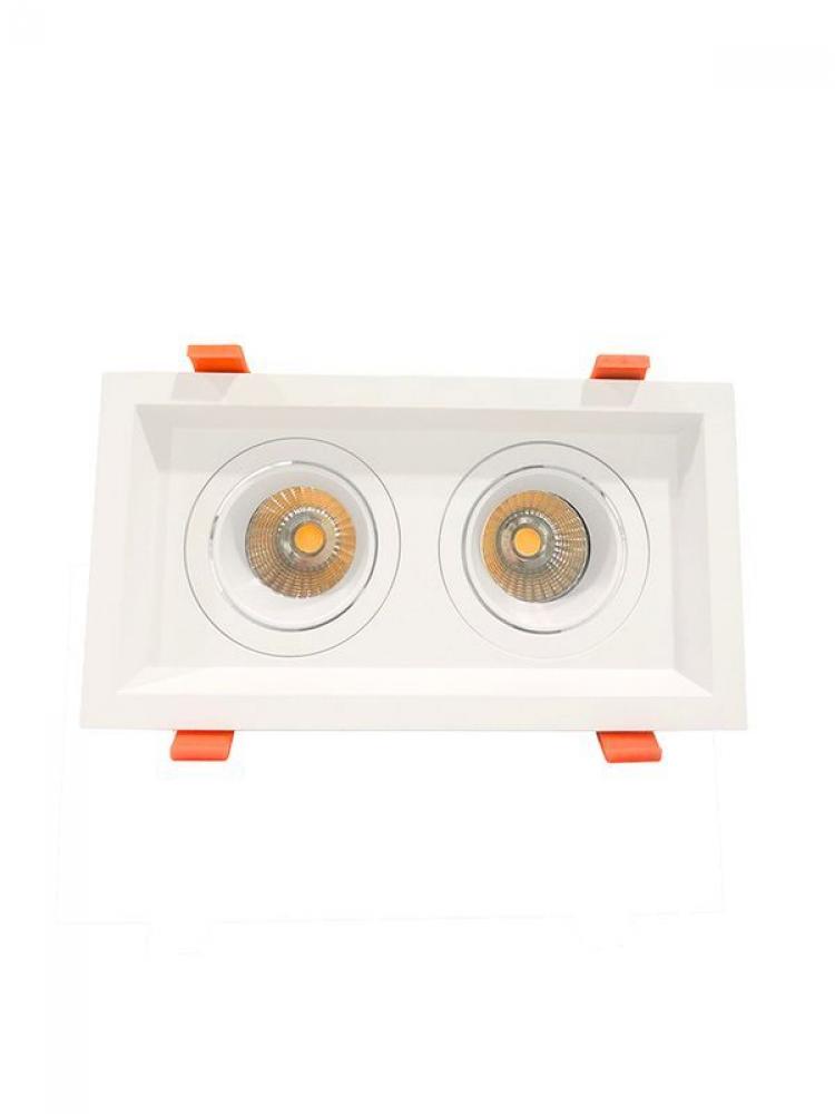 LED RECESSED LIGHT WITH 2 SLOT WHITE TRIM