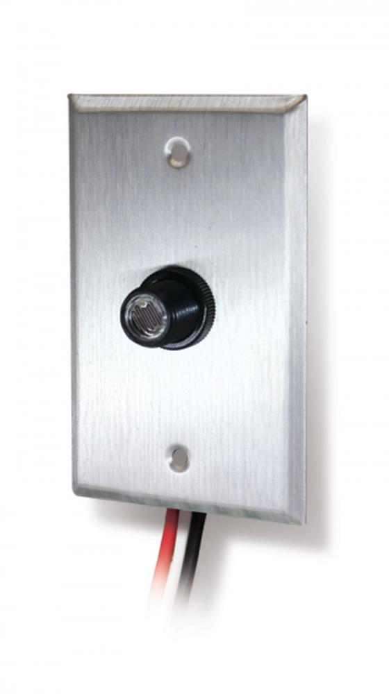 PHOTOCELL WITH 1-GANGE STAINLESS STEEL PLATE AND GASKET , 120VAC , 500W