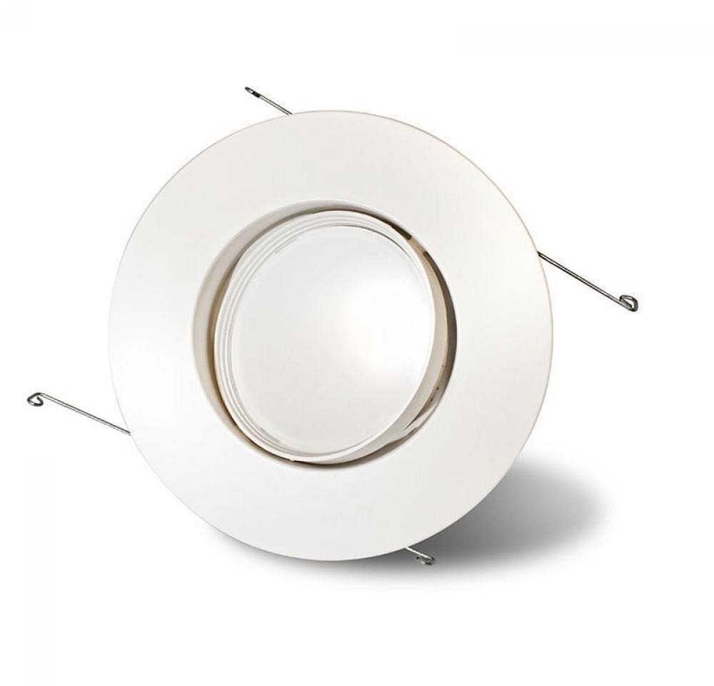 6" ADJUSTABLE LED DOWNLIGHT, CRI90, 12W, 900 LUMENS, DIMMABLE, 4100K, E26 ADAPTER INCLUDE