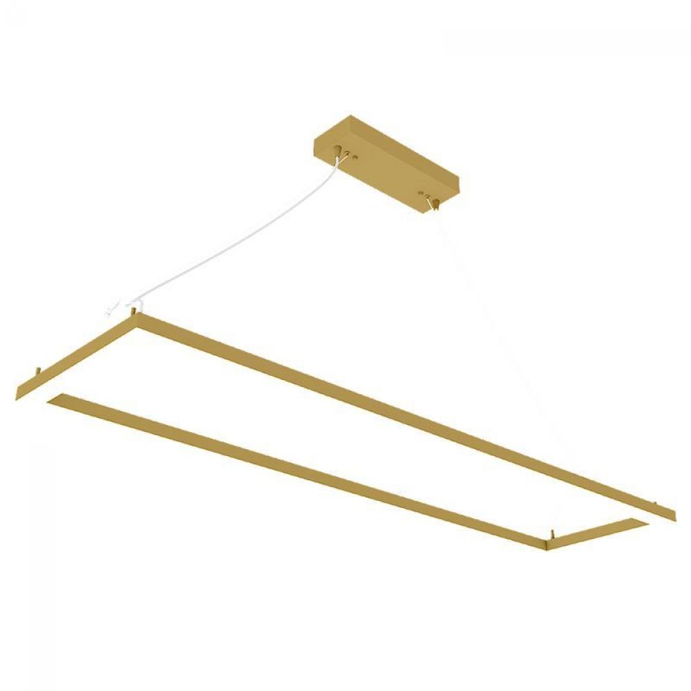 SUSPENDED FRAME FIXTURE 1X4 TUNABLE 40/50/60W 30/35/40K 0-10V 7000LM, GOLD