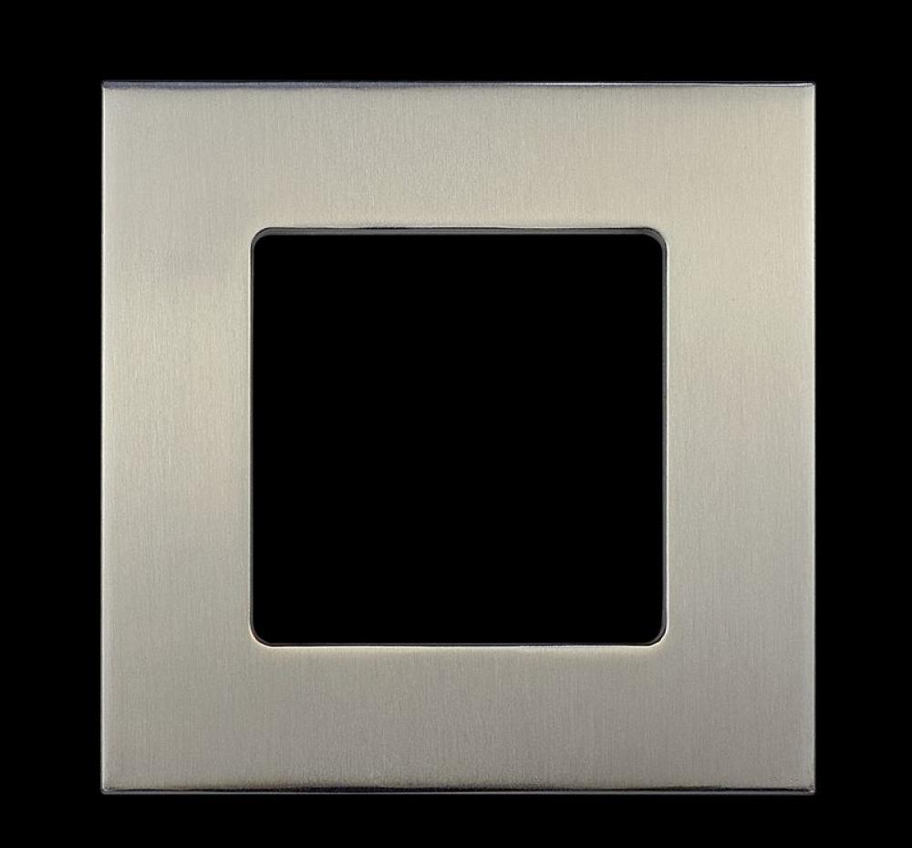 4 INCH SQUARE TRIM FOR SSL4 SERIES. BRUSHED NICKEL
