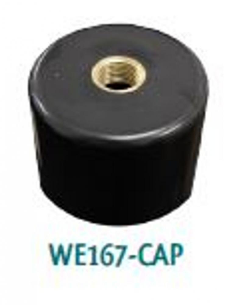 3" POST CAP ONLY WITH 1/2" NPT BRASS HUB