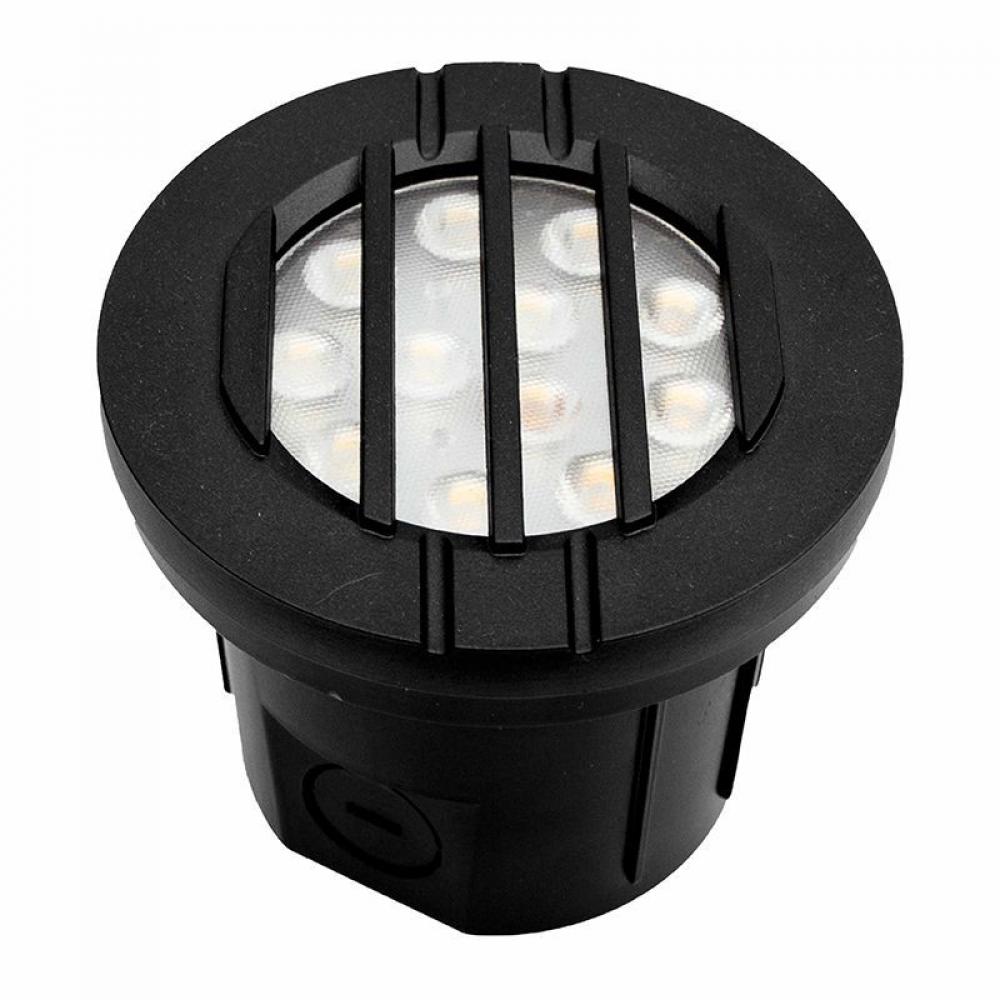 INTEGRATED LED WELL LIGHT LOUVER 12-24V AC/DC 6W 30K - BLACK