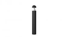 Westgate MFG C1 BOL-44-R-C-C-MCTP-BK - BOLLARD 44in ROUND FLAT TOP LOUVER CLEAR LENS ADJ. 12-22W 30/40/50K, BLACK