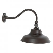 Westgate MFG C1 GNB-40W-MCT-BR-P - 14in 40W GOOSENECK BARN LIGHT, MCT 30/40/50K, 0-10V, PHOTOCELL, BRONZE