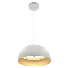 Westgate MFG C1 LCFD-20-MCT5-WS - 20in INTEGRATED LED MODERN DOME PENDANT 40W 2250LM C90 5CCT 27/30/35/40/50K WH/SIL