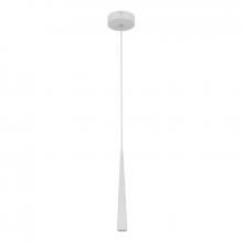 Westgate MFG C1 LCFT-MCTP-WH - CONE-SHAPE PENDANT CYLINDER 16in X 2", 5FT CORD, SELECT 3/6/9W, 30/40/50K, 0-10V OR TRIAC, DAMP