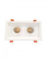 Westgate MFG C1 LRD-10W-27K-WTM2-WH - LED RECESSED LIGHT WITH 2 SLOT WHITE TRIM