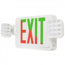 Westgate MFG C1 XTU-CL-RG-EM-RC - COMBO EMERGENCY LIGHT EXIT SIGN BI-COLOR RED/GRN, DEFAULT TO RED, 120/277V - RECMOTE CAP. 2 HEADS