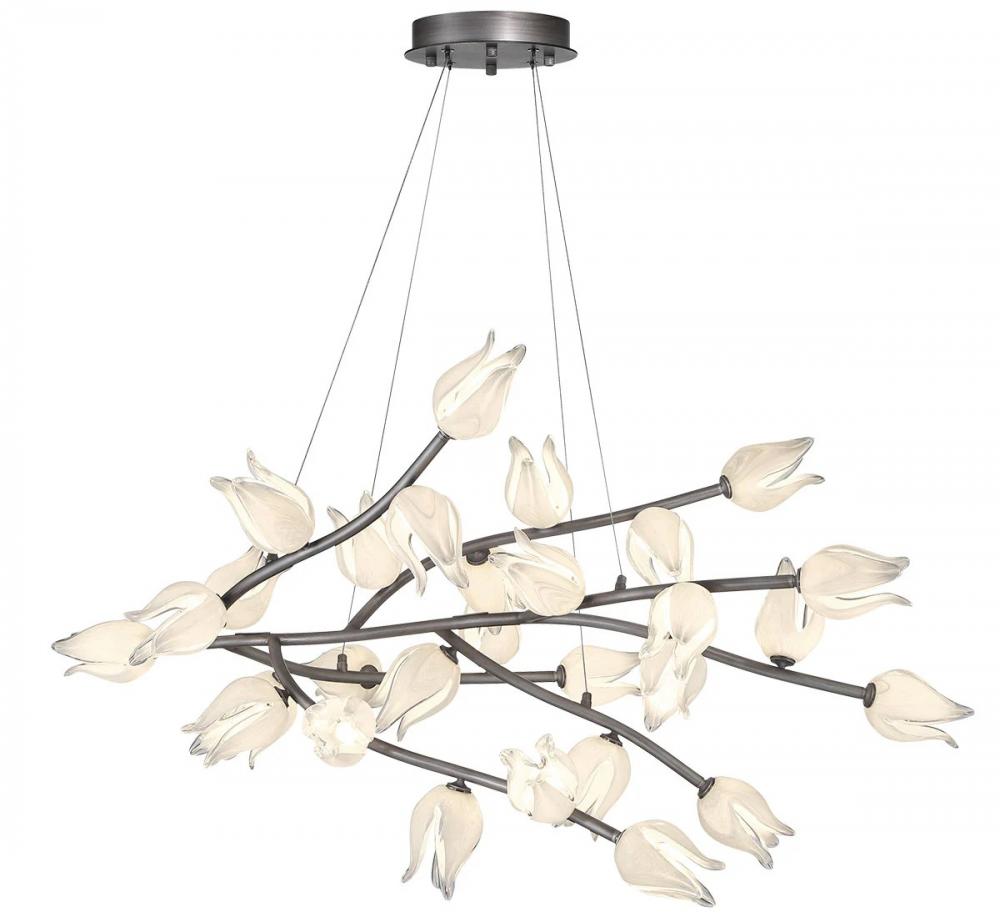 Belluno, 29 Light LED Chandelier, Brushed Vintage Grey