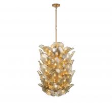 Lib & Co. US 12057-037 - Corato, 40 Light Grand Chandelier, Brushed Brass