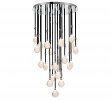 Lib & Co. US 12066-02 - Bellissima, 24 Light LED Chandelier, Black Sleeves