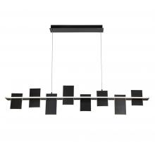 Lib & Co. US 12082-036 - Affilato, 8 Light Linear LED Chandelier, Satin Black