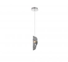 Lib & Co. US 12166-019-01 - Sorrento, 1 Light LED Pendant, Smoke, Chrome Canopy