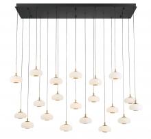 Lib & Co. US 12242-02 - Adelfia, 20 light Rectangular LED Chandelier, Matte Black