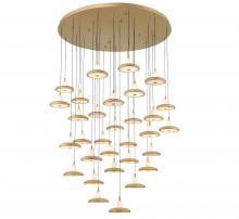 Lib & Co. US 12256-030 - Mantova, 31 Light Round LED Chandelier, Painted Antique Brass