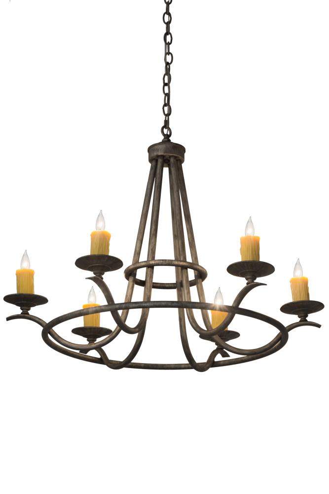 36"W Octavia 6 LT Chandelier